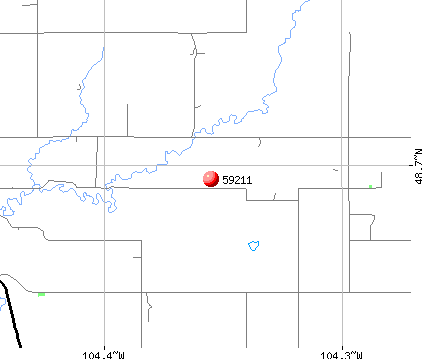 Antelope, MT (59211) map
