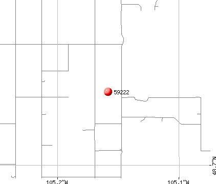 Flaxville, MT (59222) map