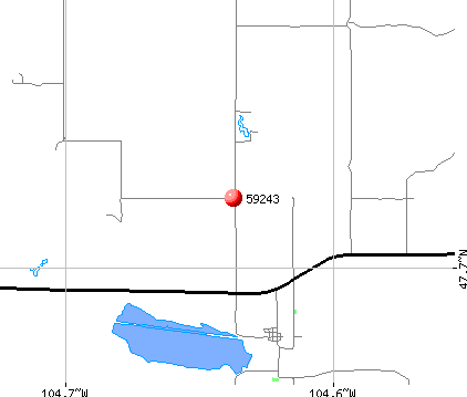 Fox Lake, MT (59243) map