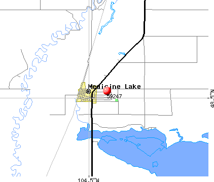Medicine Lake, MT (59247) map
