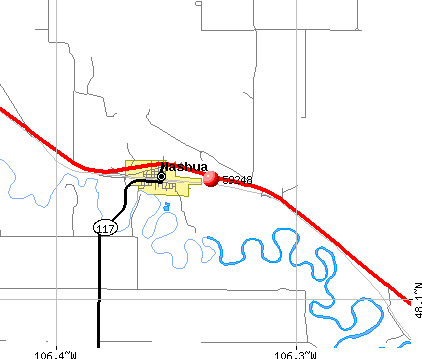 Nashua, MT (59248) map