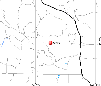 Ekalaka, MT (59324) map