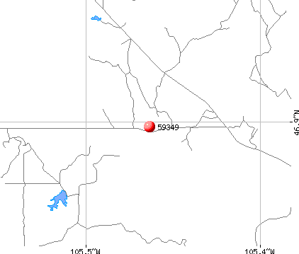Terry, MT (59349) map