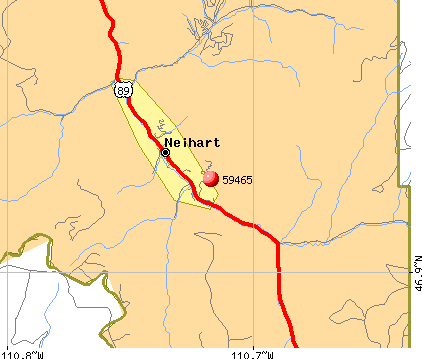 Neihart, MT (59465) map