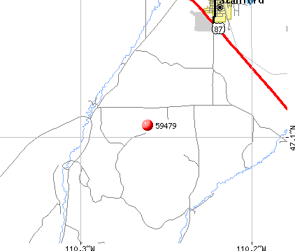 Stanford, MT (59479) map