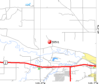 Havre, MT (59501) map