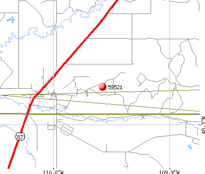 St. Pierre, MT (59521) map