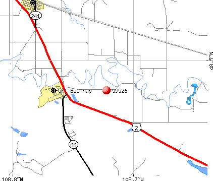 Harlem, MT (59526) map