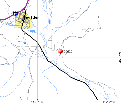 Boulder, MT (59632) map