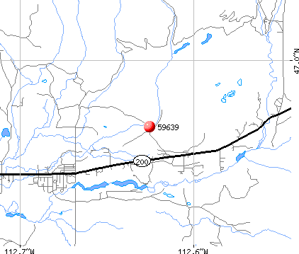 Lincoln, MT (59639) map