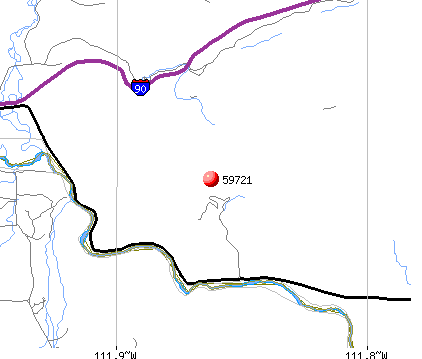 Cardwell, MT (59721) map