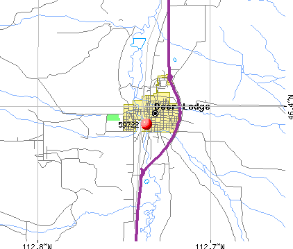 Deer Lodge, MT (59722) map