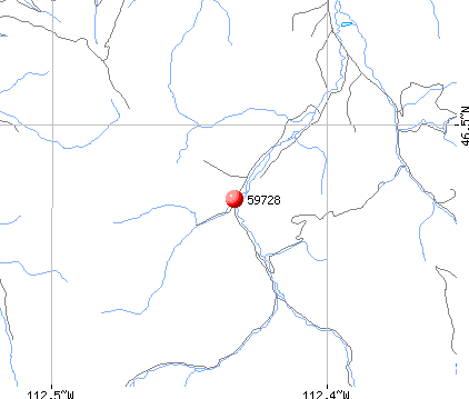 Elliston, MT (59728) map