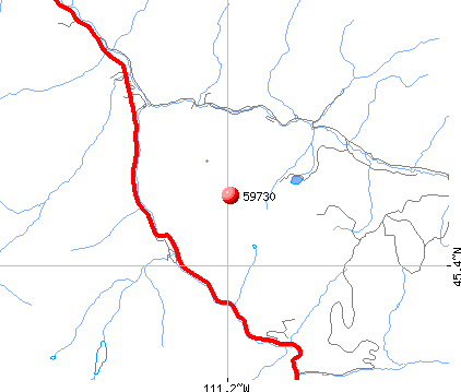 Gallatin Gateway, MT (59730) map
