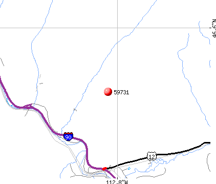 Garrison, MT (59731) map