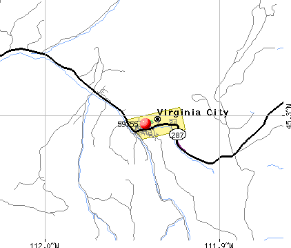 Virginia City, MT (59755) map