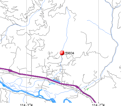 Frenchtown, MT (59834) map