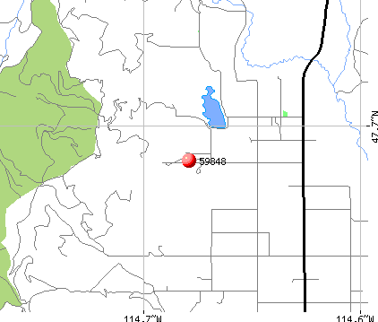 Lonepine, MT (59848) map