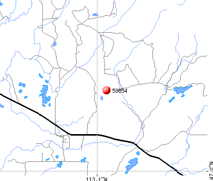 Ovando, MT (59854) map