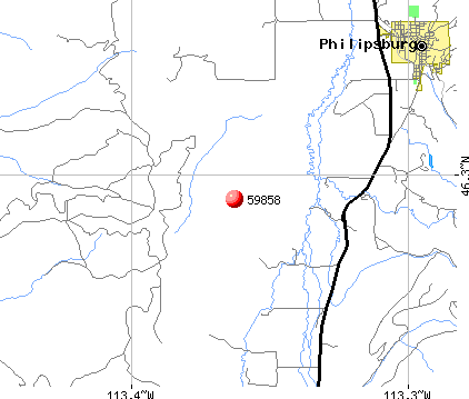 Philipsburg, MT (59858) map