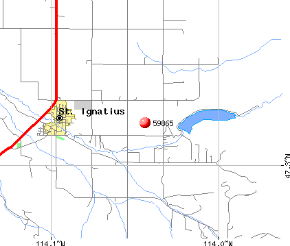 St. Ignatius, MT (59865) map