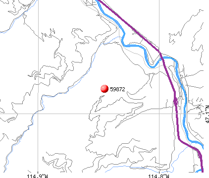 Superior, MT (59872) map