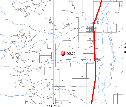 Victor, MT (59875) map
