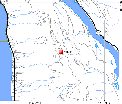 Bigfork, MT (59911) map