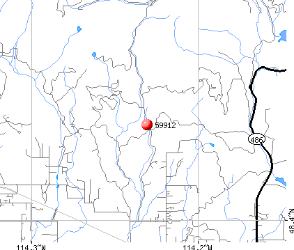 Columbia Falls, MT (59912) map