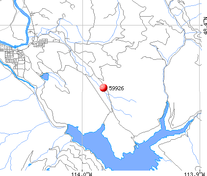 Martin City, MT (59926) map