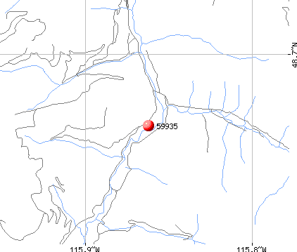 Troy, MT (59935) map