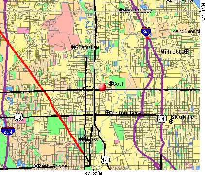 Golf, IL (60029) map