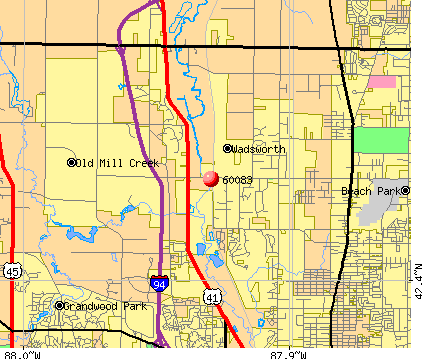 Wadsworth, IL (60083) map