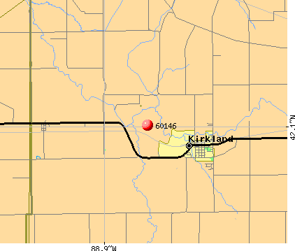 Kirkland, IL (60146) map