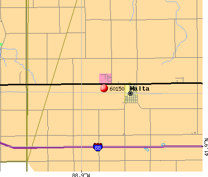 Malta, IL (60150) map