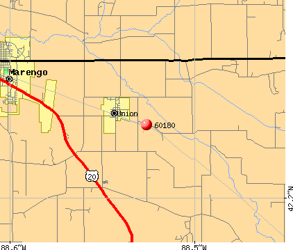 Union, IL (60180) map