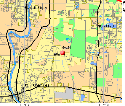 Wayne, IL (60184) map