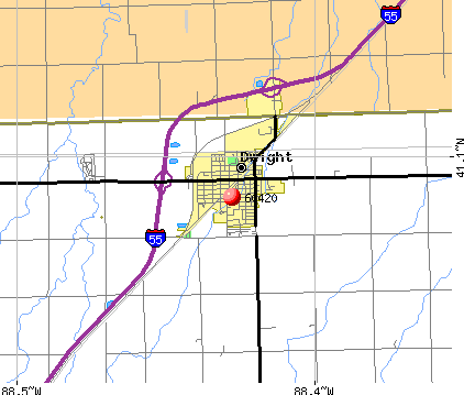 Dwight, IL (60420) map