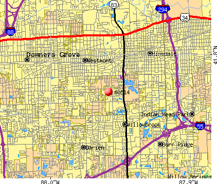Clarendon Hills, IL (60514) map