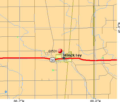 Hinckley, IL (60520) map