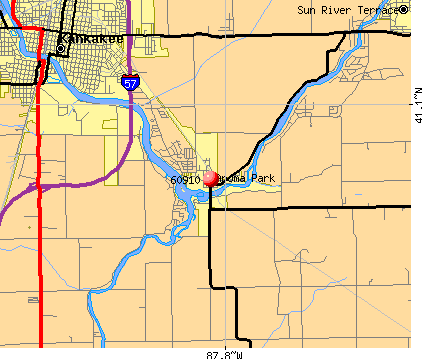 Aroma Park, IL (60910) map