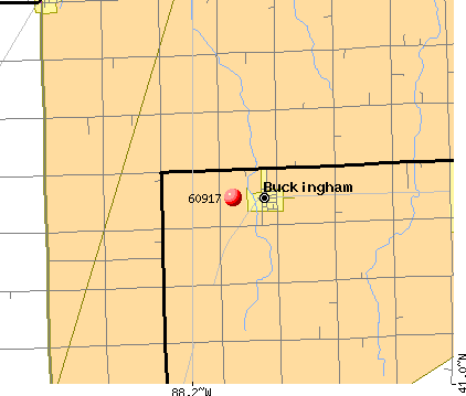 Buckingham, IL (60917) map