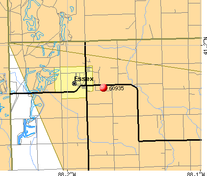 Essex, IL (60935) map