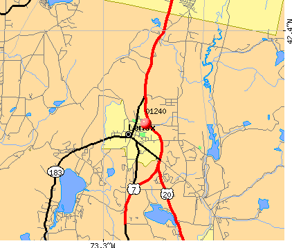 Lenox, MA (01240) map