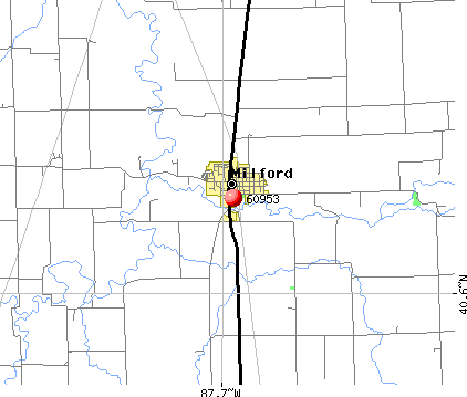 Milford, IL (60953) map