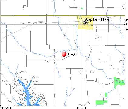 Apple River, IL (61001) map