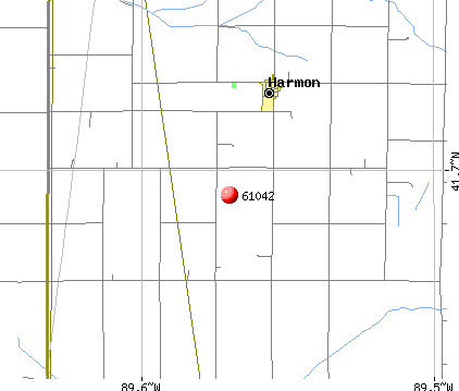 Harmon, IL (61042) map
