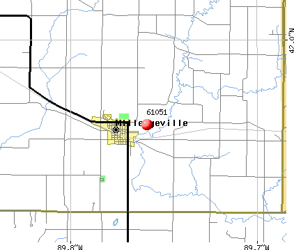 Milledgeville, IL (61051) map