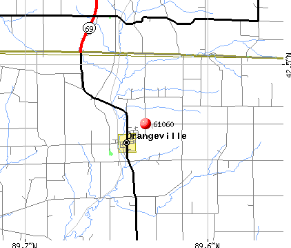 Orangeville, IL (61060) map