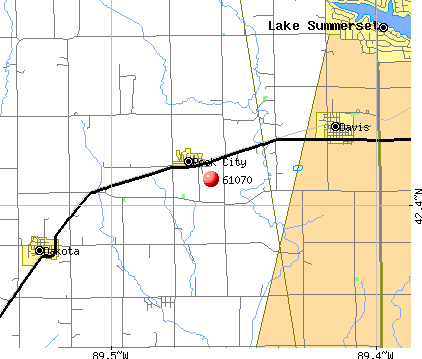 Rock City, IL (61070) map
